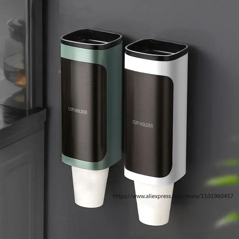 Self-designed Simple Automatic Cup Dispenser Water Dispenser Paper Cup Holder Disposable Paper Cup Holder Storage Rack