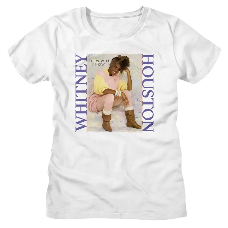 

Женская футболка Whitney Houston How Will I Know Pastel Photo R B Music Merch