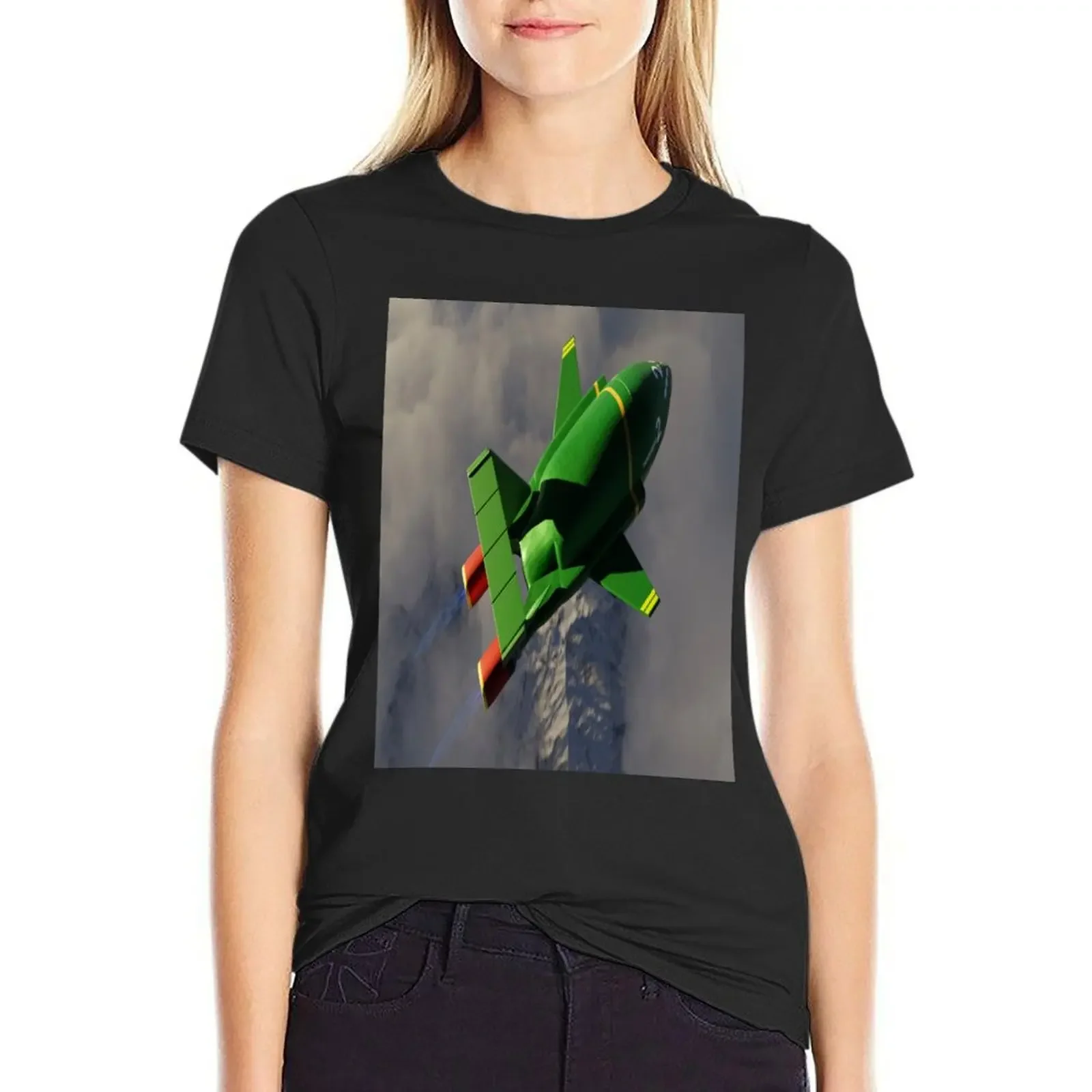 

Thunderbird 2 To The Rescue T-Shirt funnys shirts graphic tees summer clothes tops t-shirts for Women graphic tees