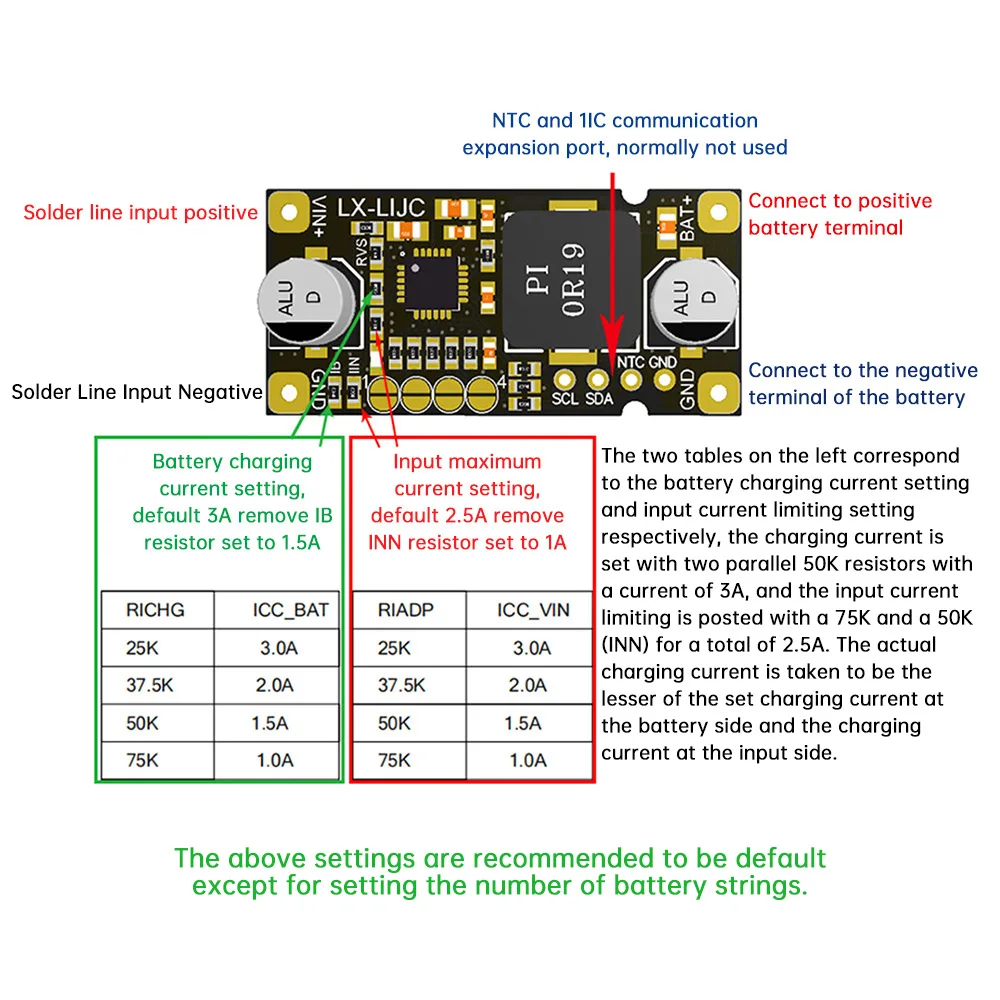 DC5~26V Buck 1S 2S 3S 4S Lithium Battery Charging Protection Module Current Adjustable with Temperature Protection