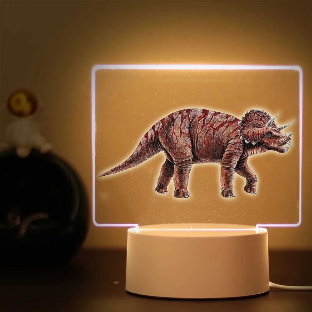 1 pc Hot dinosaur Rgb Night Lights Led Usb Atmosphere Desk Lamp