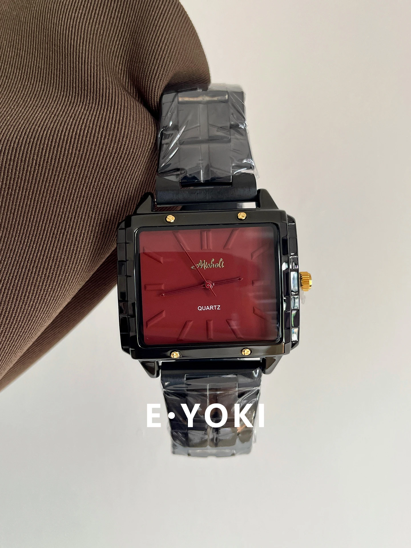 

2025 New Large Dial Steel Strap Women's Watch Women's Square Quartz Watch Gift for Women Elegant Women's Watch