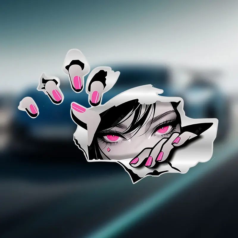 

1PC JDM Anime Girl Motorcycle Sticker Waterproof for Motorbike Side Panel Front Fairing Car Body Electric Scooter Vinyl Decal