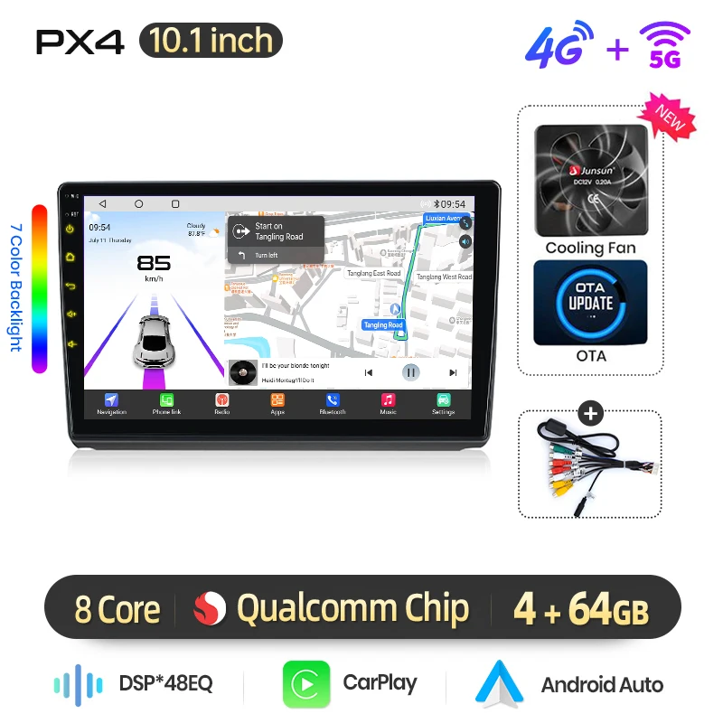 AWESAFE Draadloze CarPlay Android Auto Radio voor Renault Trafic Nissan Primastar Opel Vivaro 2006-2010 GPS Navigatie Plug and Play RDS