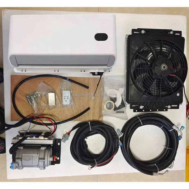

Hidden Electric Parking air Conditioner Truck Tractor Excavator Van Rv Car air Conditioner
