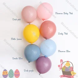 5/10/12/18inch Pastel Colorful Balloons Dusk Pink Lemon Blue Happy Easter Balloons Baby Shower Spring Birthday Wedding Decor