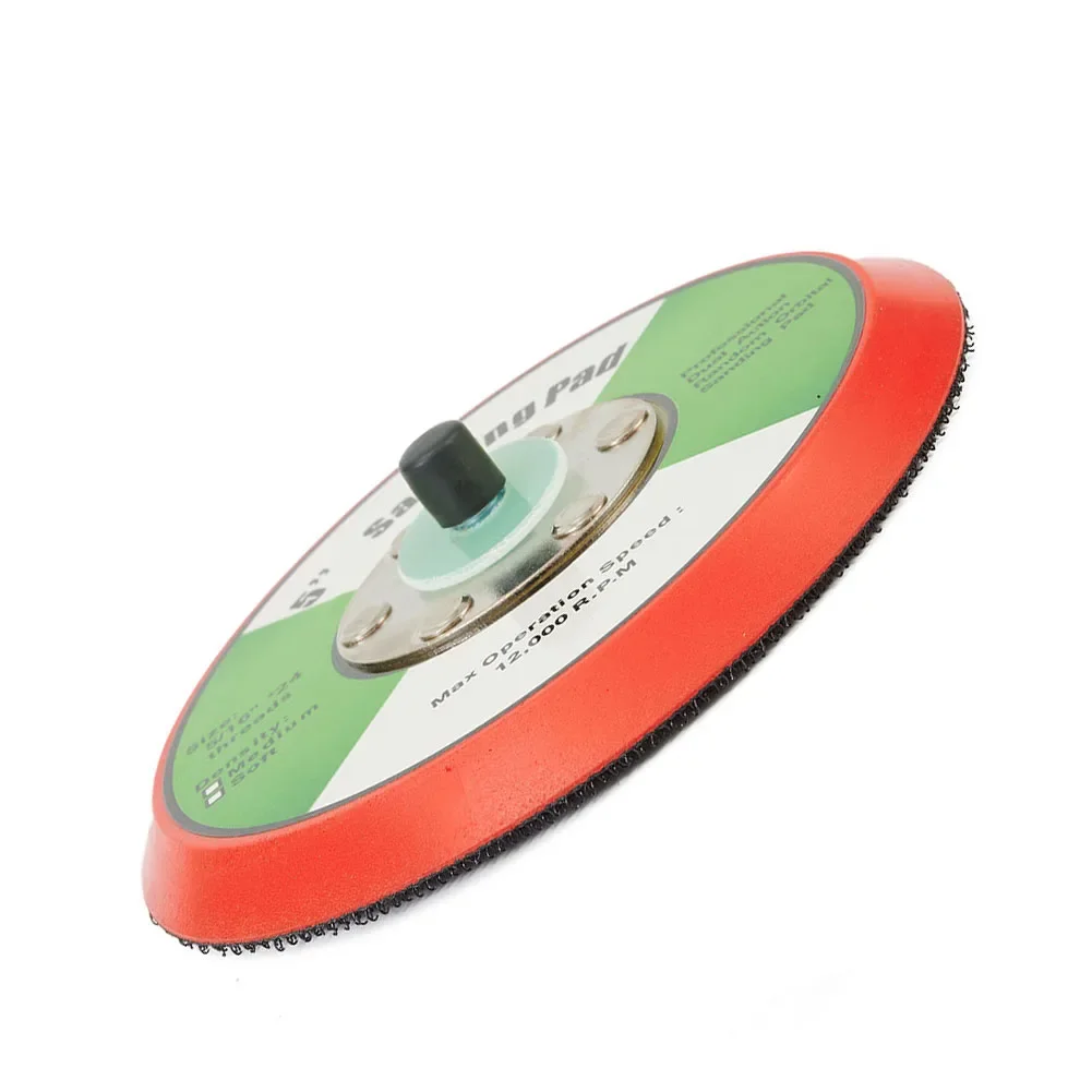 Tampone di supporto da 125 mm Piastra di supporto con gancio e anello Macchine per lucidatura Levigatrice per ruote Disco Lucidatrice automatica