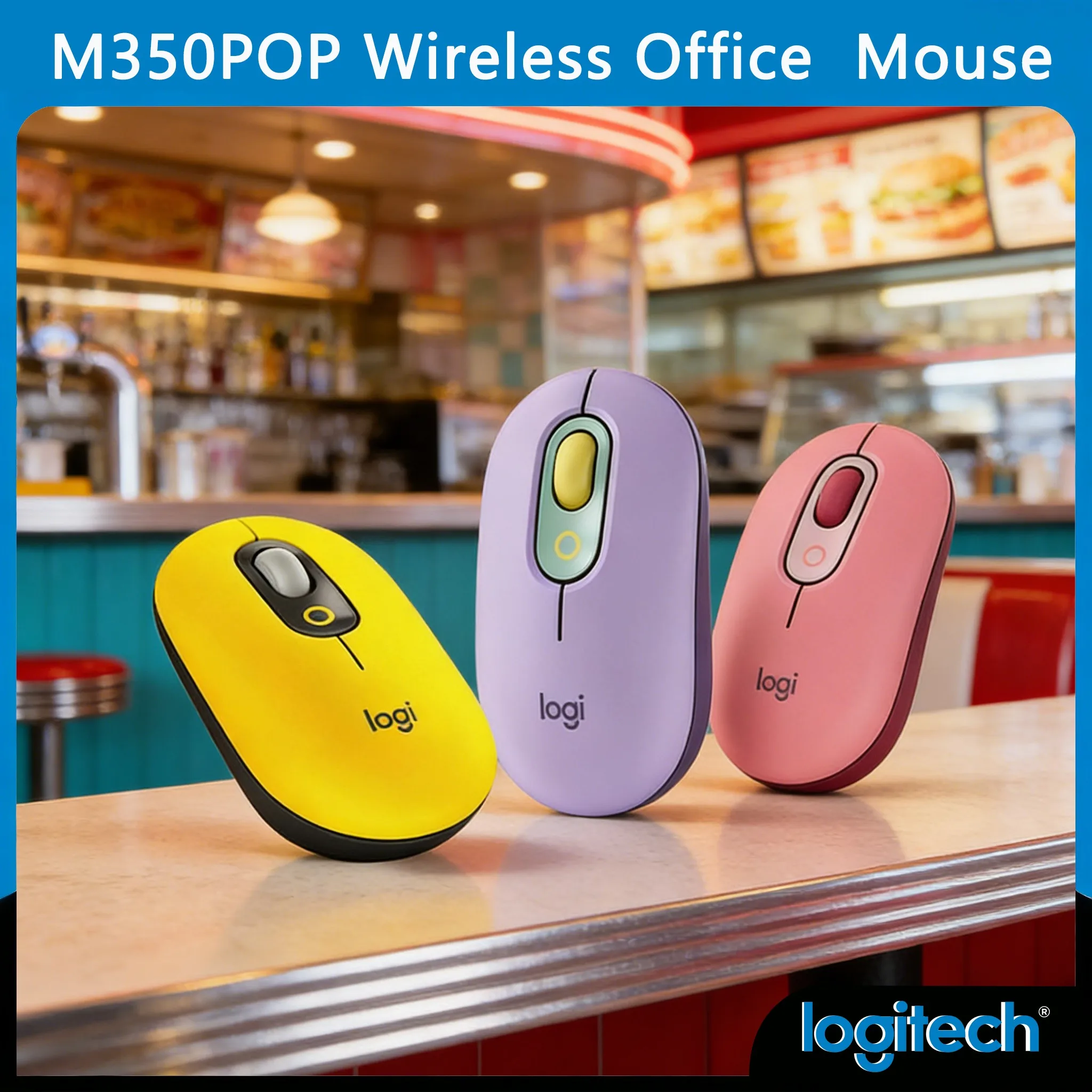 

Portable Wireless Mouse, Logitech M350 POP for Business Trips