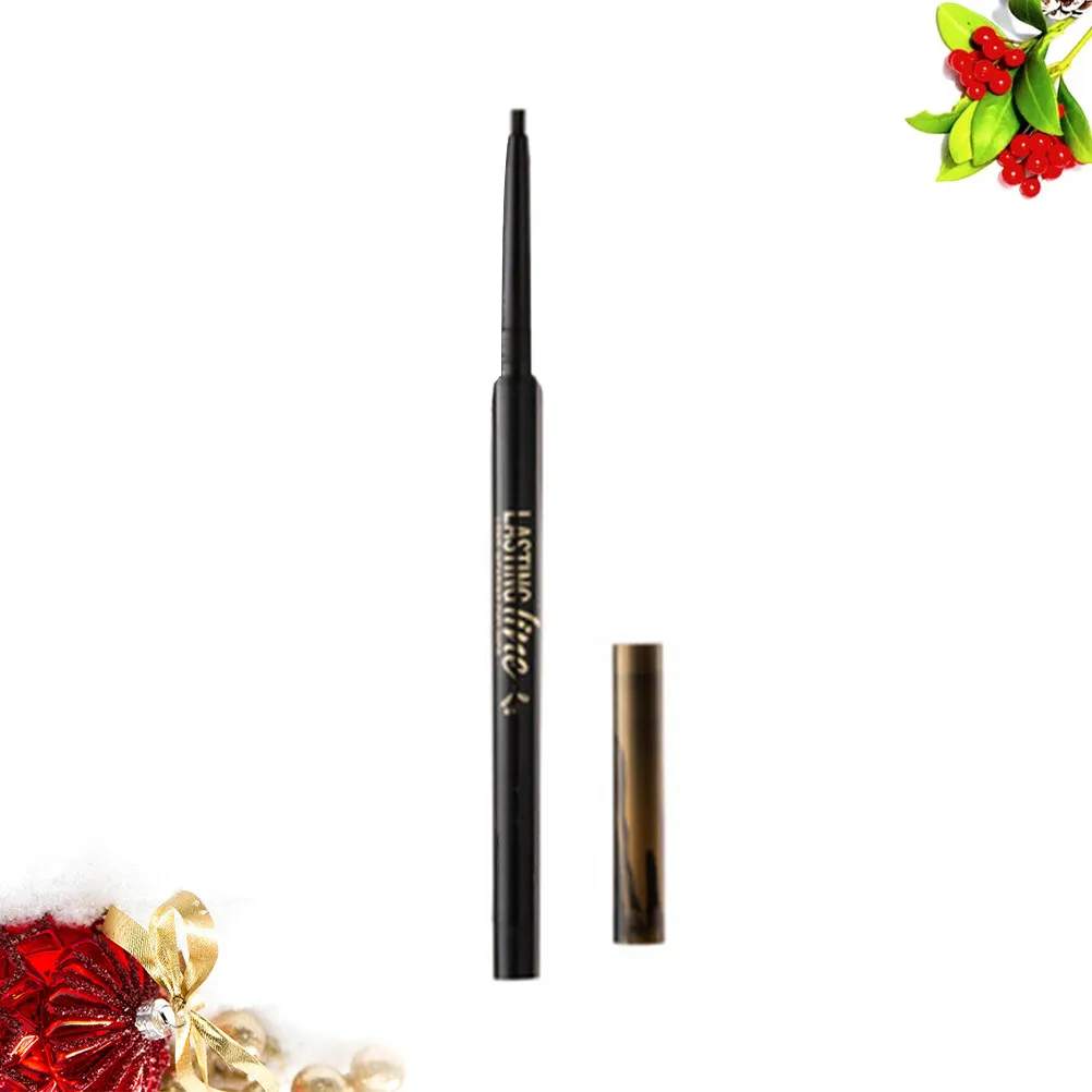 Lápiz Delineador de Ojos Automático, Resistente al Agua, de Larga Duración, Secado Rápido, para la Línea Superior e Inferior de las Pestañas, Color 01, Maquillaje