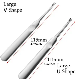 4pcs Kit de herramientas de perforación hecha a mano de costura de costura en forma de u+V 10 mejores kit de cuero de ventas - №9