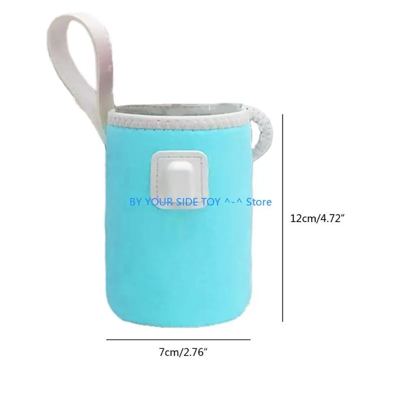 أكياس USB لتسخين الحليب أثناء السفر لحفظ حرارة الماء مع كابل شحن ومقبض U6XE