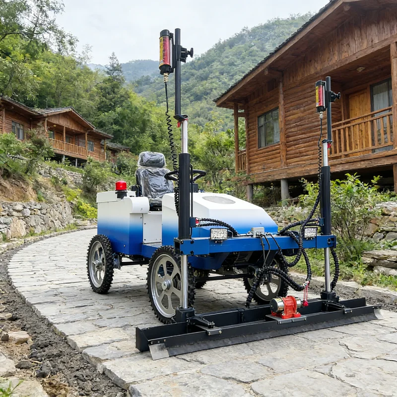 Machine de nivellement laser pour béton sur mesure, largeur de travail 6 m, pour sols d'entrepôts industriels, nivellement efficace