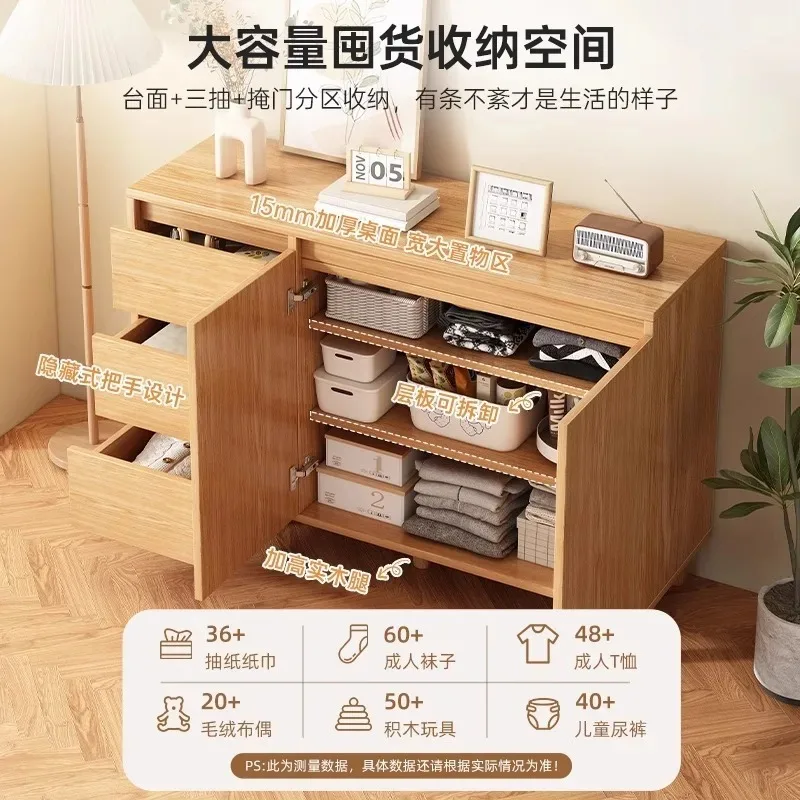 خزانة ذات أدراج، خزانة ملونة لغرفة النوم، خزانة بجانب السرير، خزانة تخزين جدارية لغرفة المعيشة، خزانة ذات أدراج #2