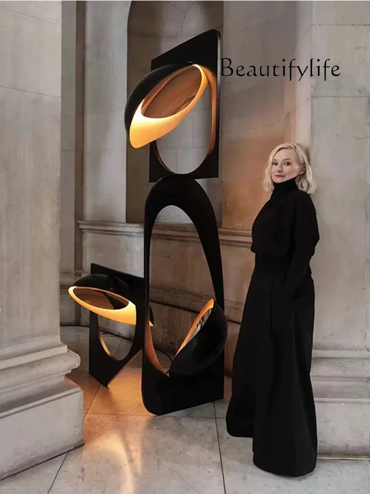 

c Designer exhibition hall Hotel high-end creative installation art landing, high-end light luxury ornament