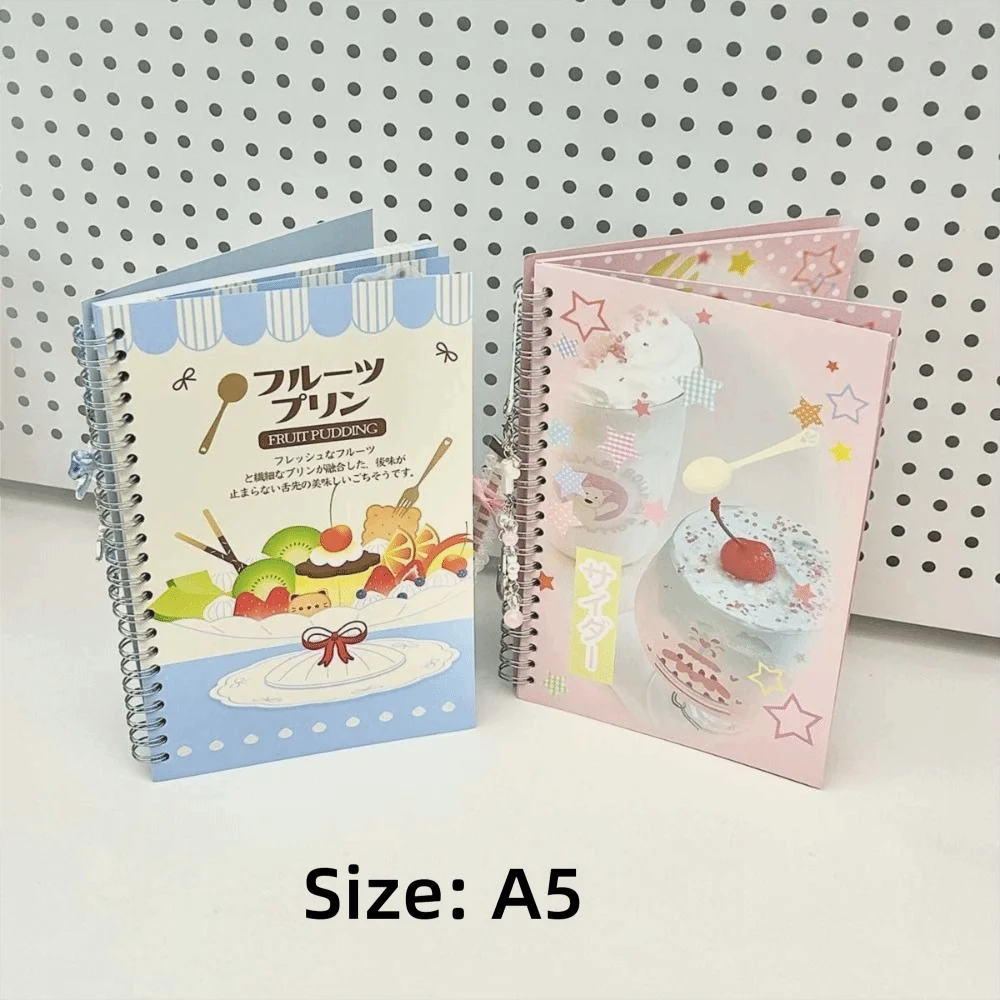 Cute A5 Sticker Storage Album Food Theme Decor Large Size Scrapbooking Sticker Storage DIY Illustration Collection Book