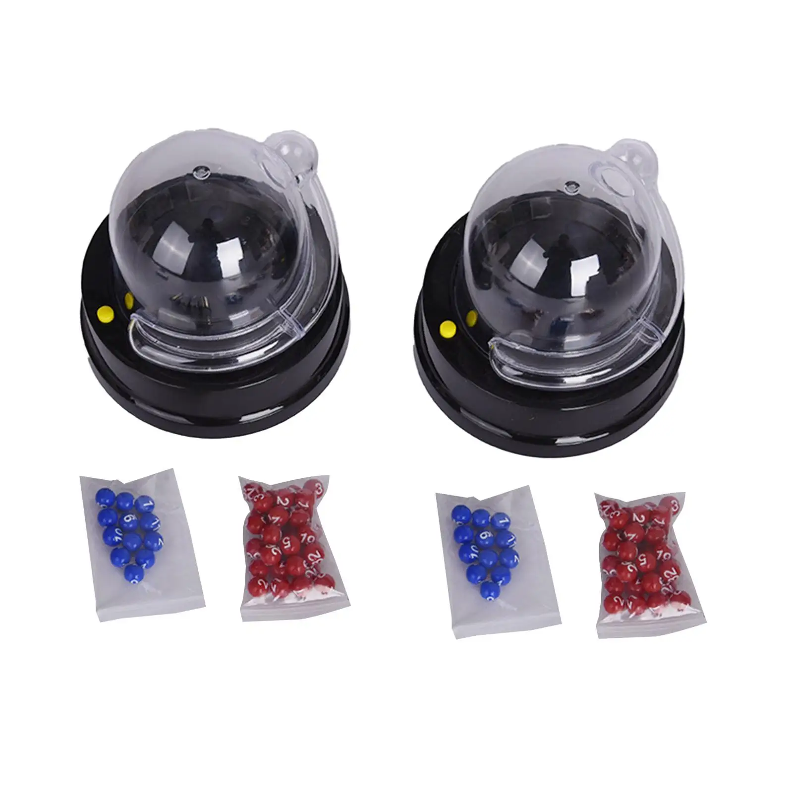 2Pcs Electric Lottery Machines Vending Machine Toy Bingo Game with Balls Raffle Balls Machines for Restaurant KTV Carnivals Cafe