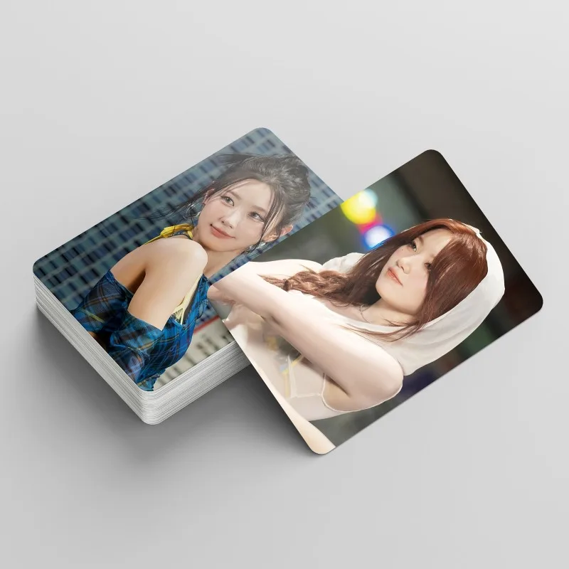 55Pcs/Set Kpop Girls Group Album I SWAY Photo Card Peripheral Collective Lomo Cards Postcard for Student Fans Collection Gift