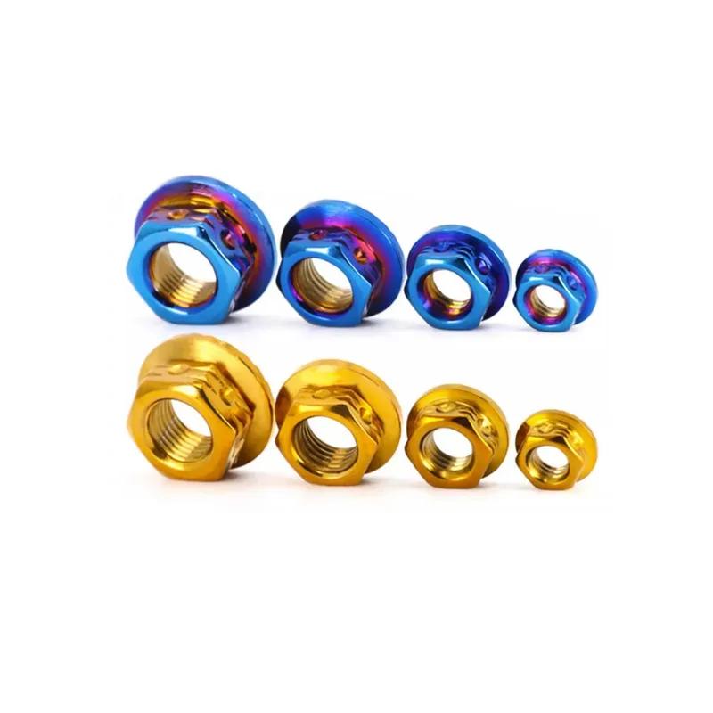 Fancy Flange Nut for Motorcycle Rear Axle Aesthetic Upgrade and Personalized Customization 304 Stainless Steel