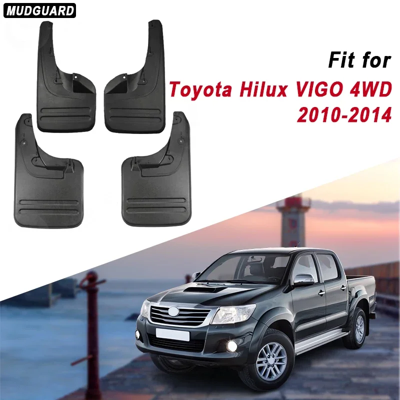 Vehicle-Specific Mud Flaps for Toyota Hilux 1988-2023  Custom-Fit Fender Guards - Heavy-Duty and Quick to Instair