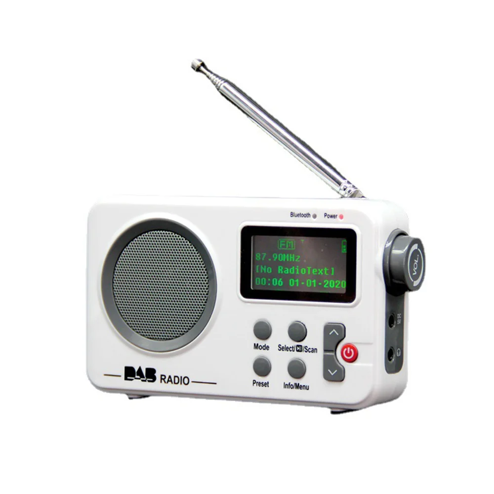 New Portable DAB Digital Signal Radio Battery Powered AM FM Radio Supports Bluetooth HD LCD Screen Radio for Home Travel Camping