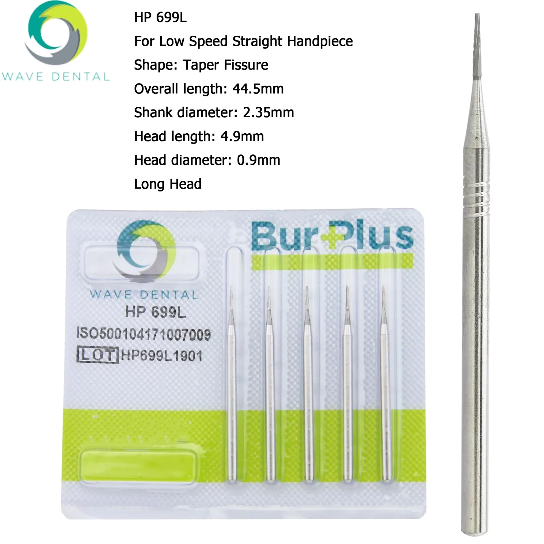 5 قطعة/الحزمة موجة أزيز الأسنان HP 2 8 557 703 مستديرة لقبضة مستقيمة بطيئة السرعة