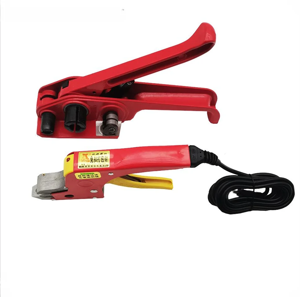 Electric Packing Pliers Strapping Manual Sealless Tool Equipment PP Straps Heating Welding Carton Packaging Sealing Packer