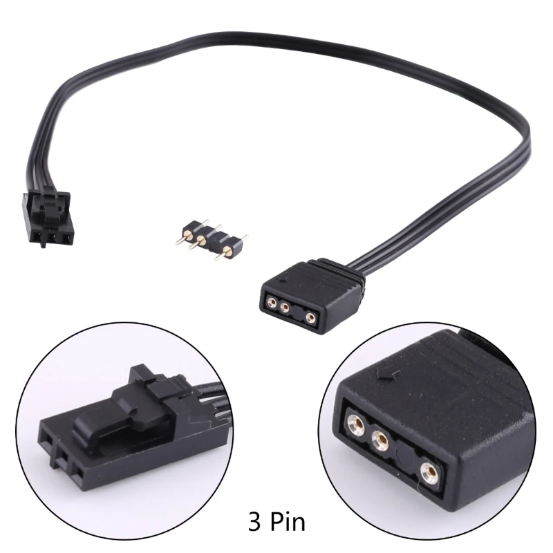 25CM Durable 4Pin to 5V ARGB Adapter Cable For Corsair QL LL120 ICUE Controller Adapter Cord Easy to Use Dropshipping