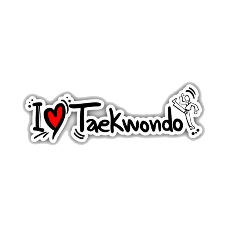 

Stiker Mobil I Love Taekwondo Dekorasi Tahan Air Decal Laptop Koper Truk Motor Auto Aksesori PVC,15Cm * 4Cm