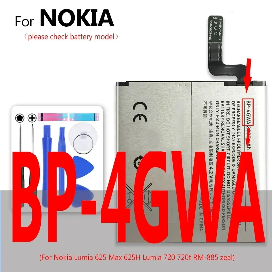 BL-4B BL-4C BL-4U BL-5B BL-5C BL-5CA BL-5J BP-4GWA BP-4L Battery For Nokia N76 1202 E66 3120C 3230 1112 1100 5230 625 E52 n70 C3