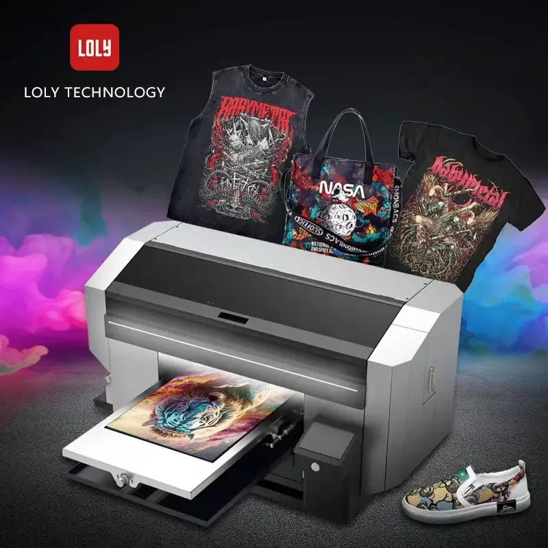 China Factory direct sale All-in-one DTG printing machine DTG inkjet printer for pure cotton T-shirt direct digital printing