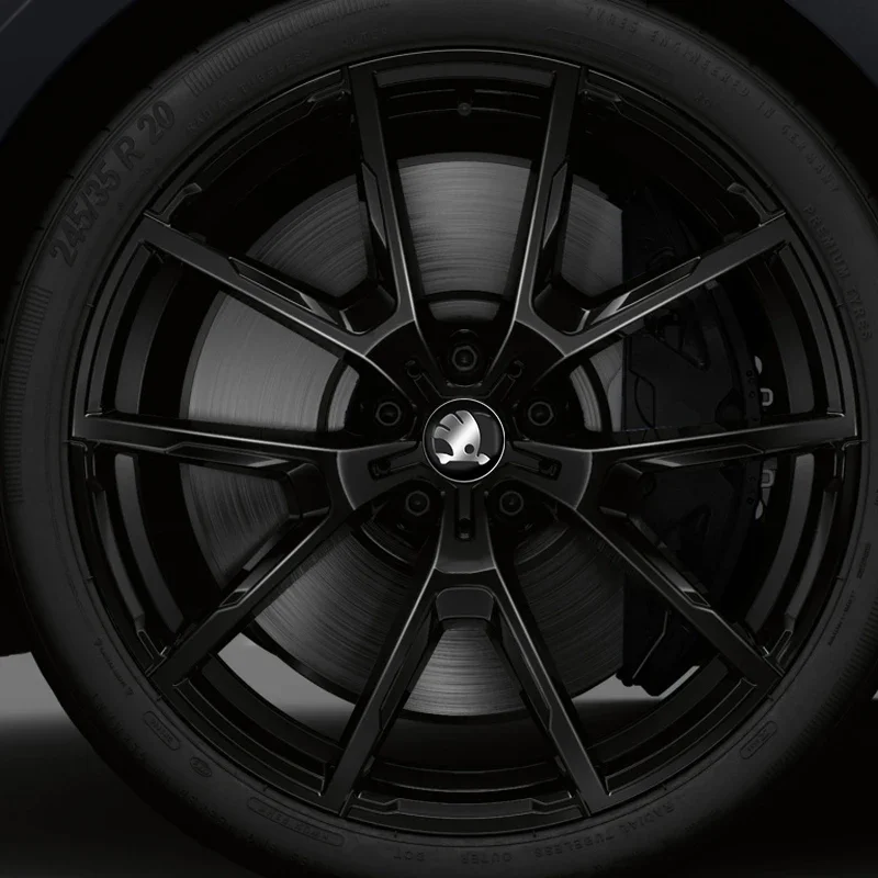 

2026 Hot For SKODA 4pcs 56mm Car Wheel Center Hub Caps Rim Sign Sticker For Skoda Octavia Fabia Kamiq Kapoq Kodiaq Rapid SCALA S