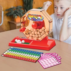 Lottery Machine Bingo Sets With Number Card for Party Show Performance Group Activities Sweepstakes Simulation Lottery Toys