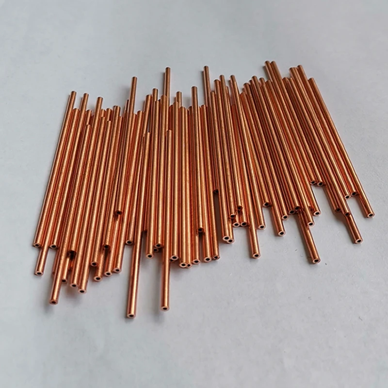 T2 copper pipe tube outer diameter 1mm 1.5mm 1.8mm  wall thickness  0.15mm 0.2mm 0.25mm copper pipe,Capillary Hollow copper tube