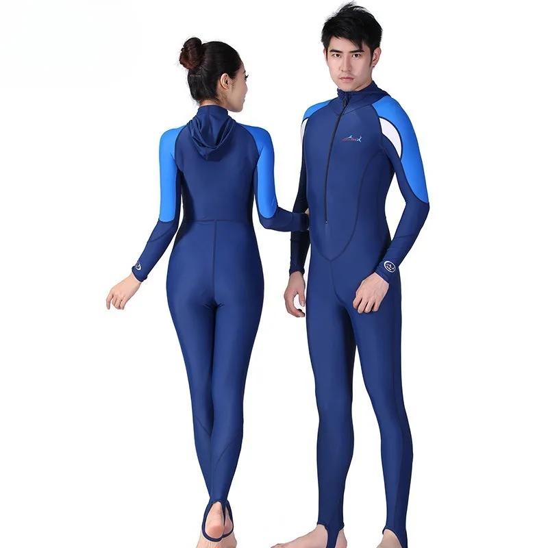 الغوص بدلة غطس الرجال قطعة واحدة مقنعين ملابس السباحة Spearfishing بذلة الرجال بذلة النساء Freediving دعوى