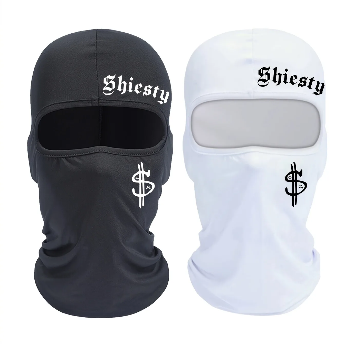1pc/2pcs Shiesty and the dollar sign Baraklafa ski mask - windproof dustproof neck cover, suitable for outdoor sports