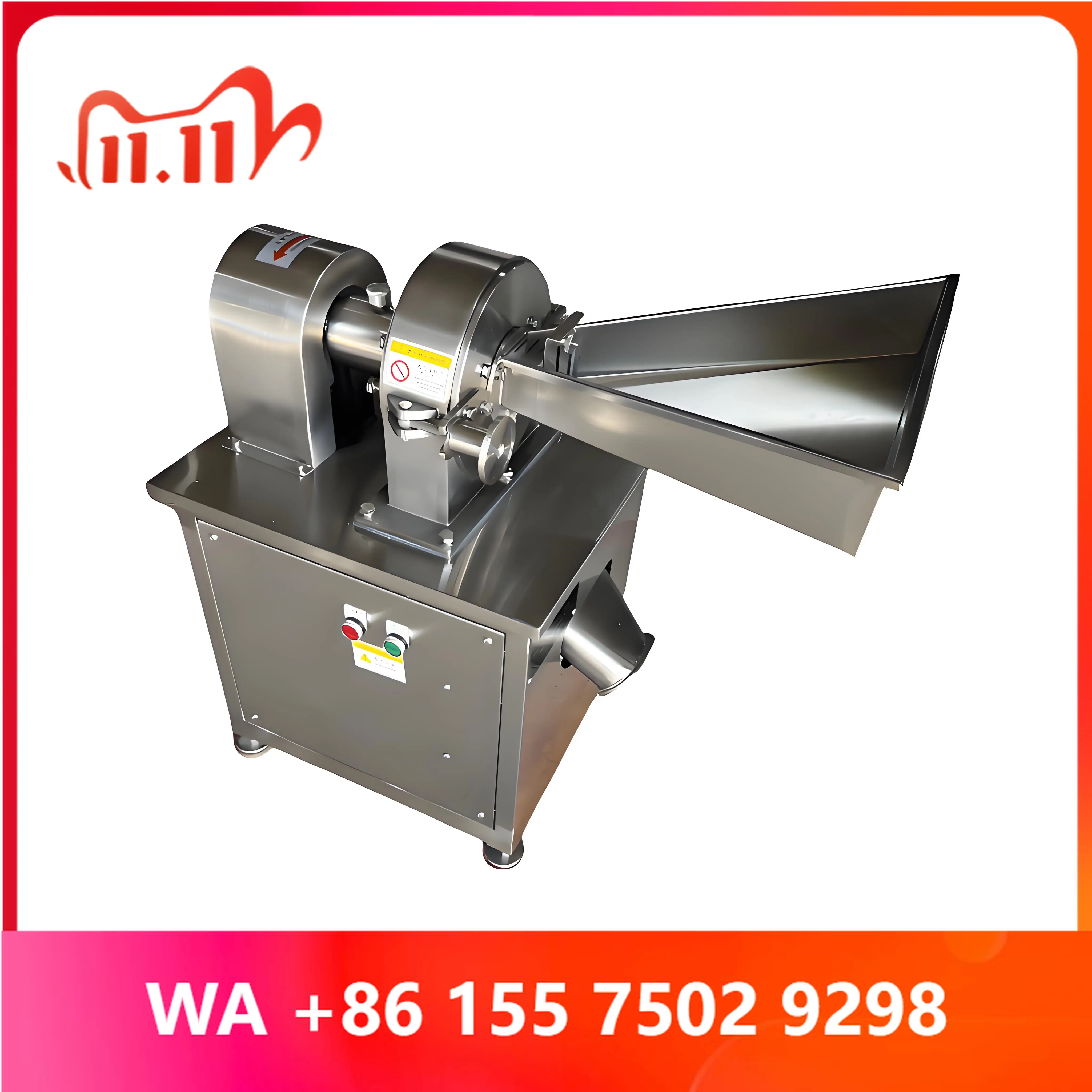 Stainless Steel Fine Powder Grinding hine Food Micro Powder Fruit ege Sulfur Pulerizer hine