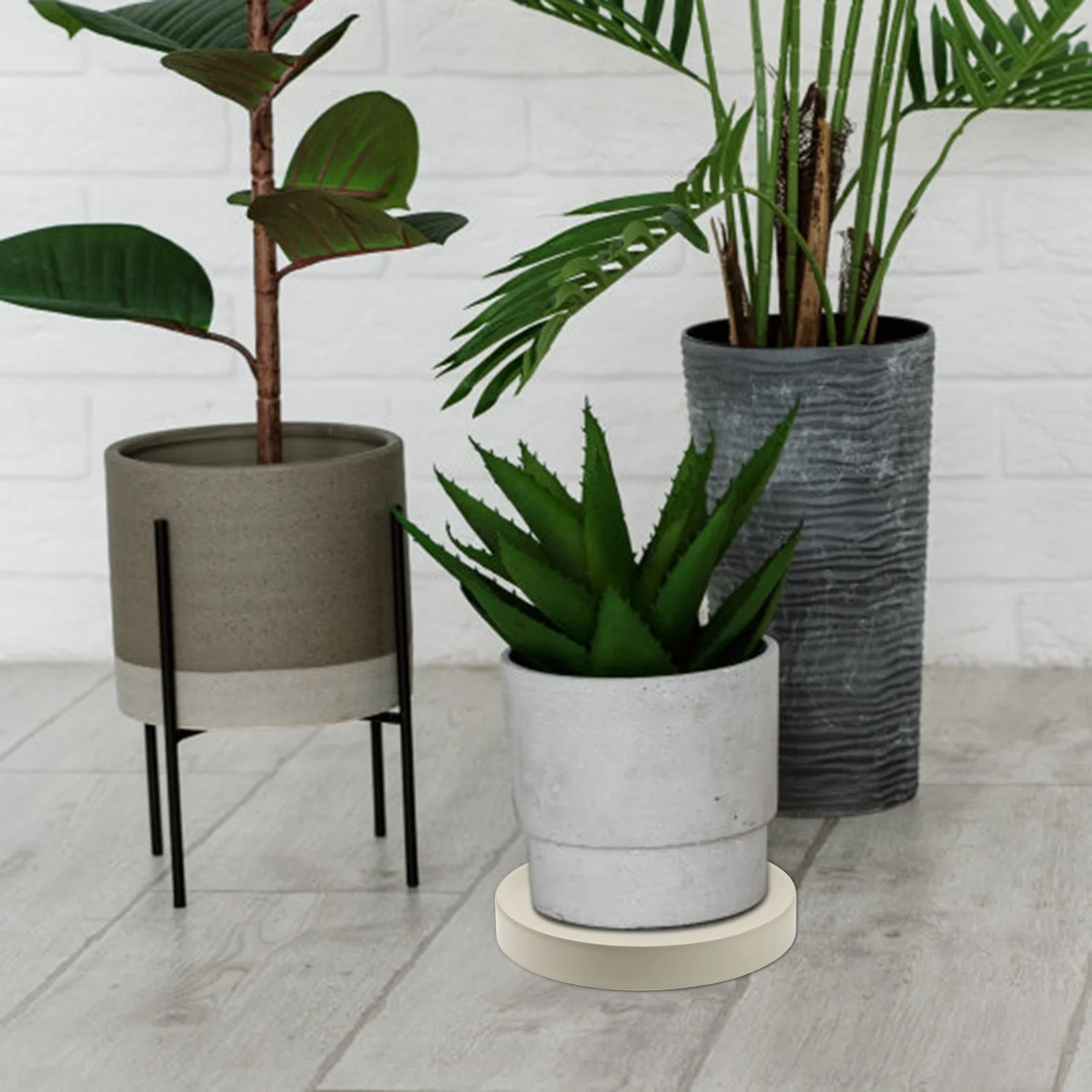 Rolling Plant Stand com rodas, base do rolo, bandeja, vaso de flores, Mover