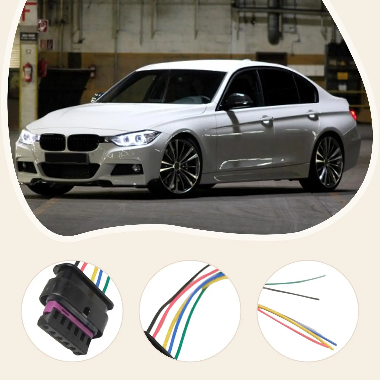 Tail Light Socket for Replacement Car Replacement Parts Accessories for BMW 328i Sedan 2012-2013 Sturdy Wear Resistant