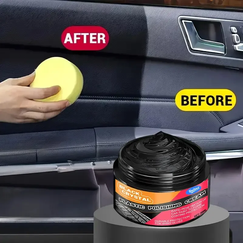 Cross Border Automotive Plastic Update Coating, Leather Seat Care Wax, Interior Instrument Repair, Whitening, Long-lasting Gloss