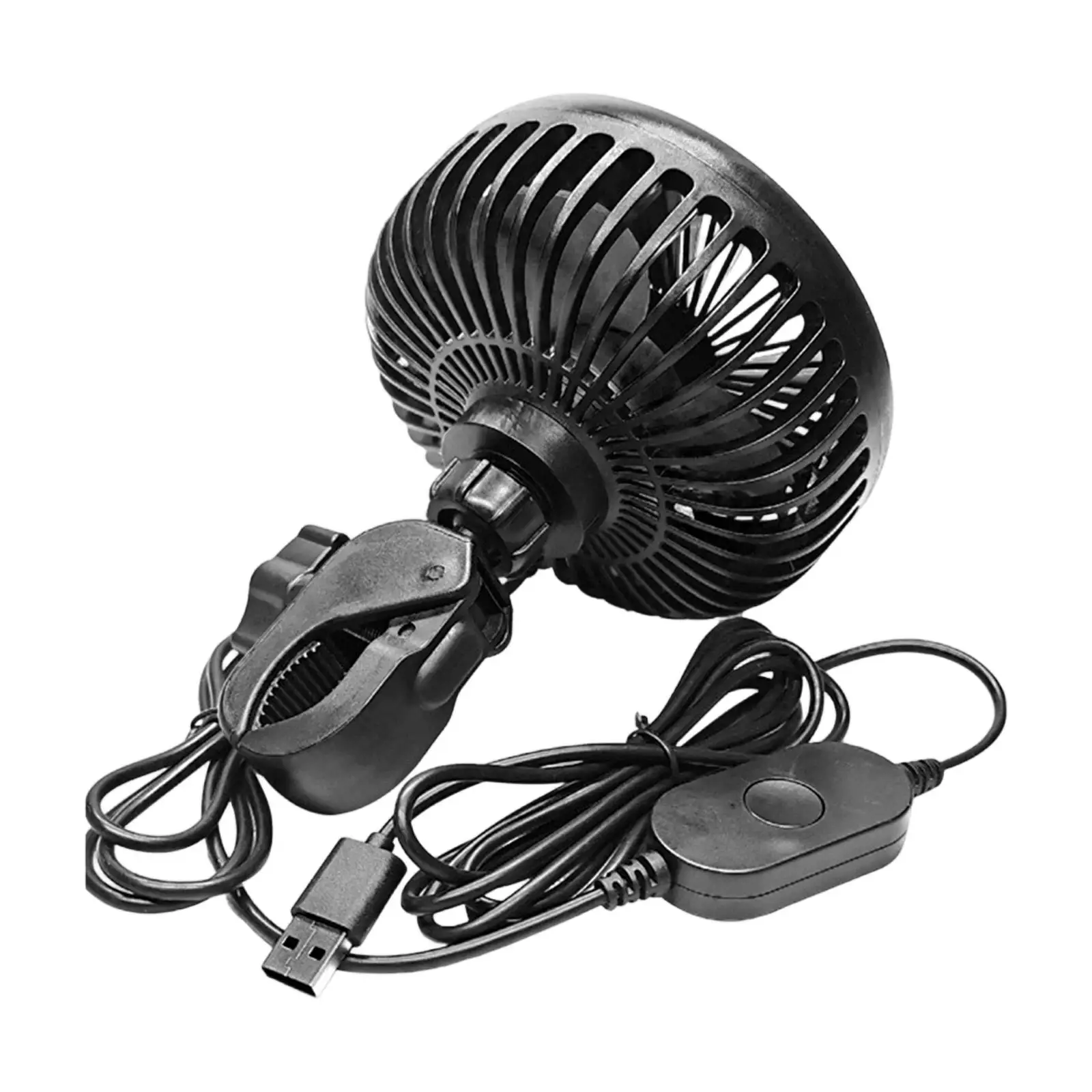 

Golf Cart Fan High Performance Spare Part Portable Practical Sturdy Supplies Black