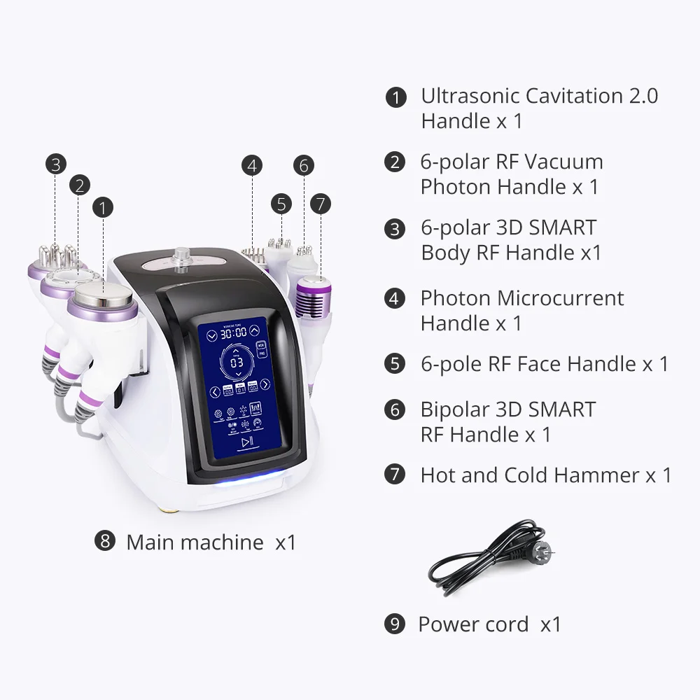 Cavitation 40K Body sculppt slimming machine Body reducer woman body skin tightening at home