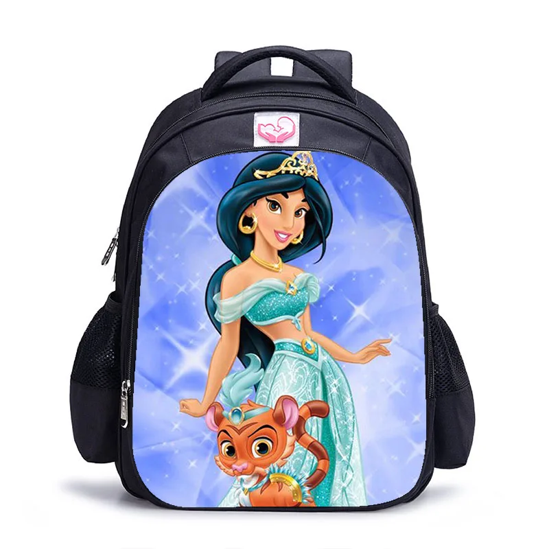 16 Inch Cartoon Disney Aladdin Children School Bags Orthopedic Backpack Kids School Boys Girls Mochila Infantil Cartoon Bags