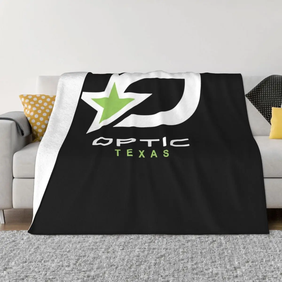 OpTic Texas Merch Shirt Essential Throw Blanket For Decorative Sofa Soft Plush Plaid Extra Large Throw For Sofa Thin Blankets