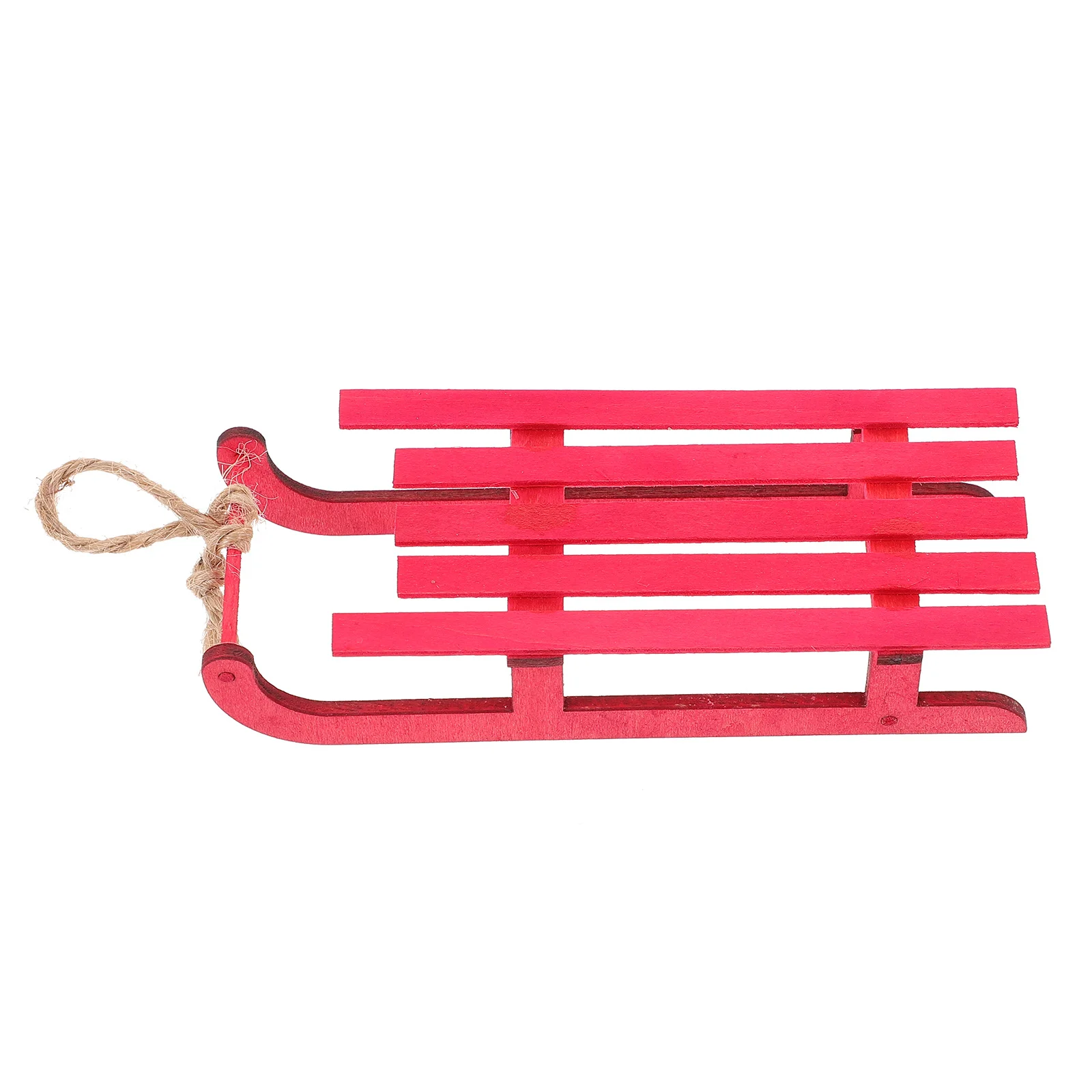 

Christmas Wall Hanging Decor Sled Decoration for Tree Sleighs Red Holiday Ornament