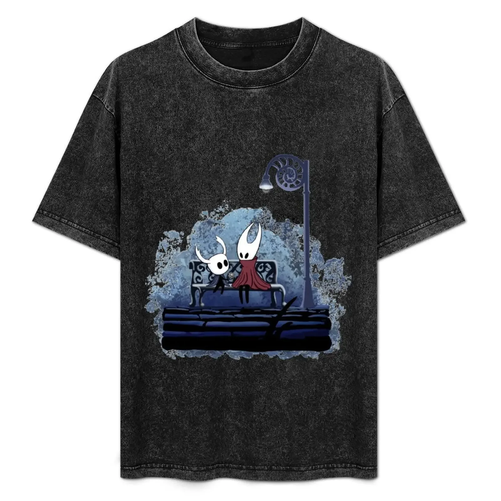 

Футболка Hollow Knight and Hornet, базовая однотонная футболка с короткими рукавами