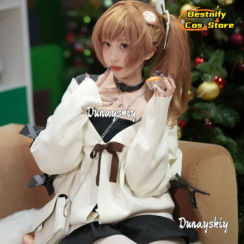 Костюмы для косплея CR cos%Niikkee Bready, парик, топ, юбки, наряд Богини Морозного Укуса, сексуальные женские костюмы на Хэллоуин, для ролевых игр