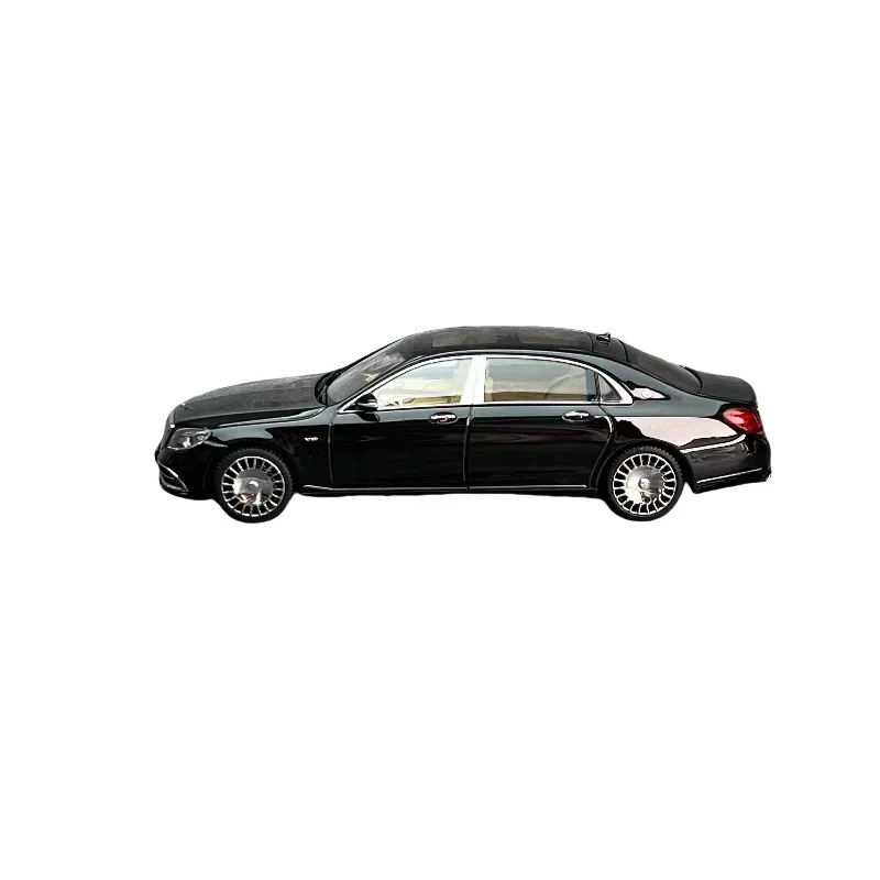 1:43 Mercedes-Benz Maybach S-Class 2019 diecast alloy model, children's collection of decorative toys, children's holiday gifts.