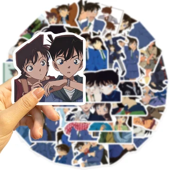 50 個漫画アニメコナンステッカー DIY 日記ノートパソコンの荷物スケートボード落書きデカール楽しいクラシックおもちゃ