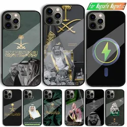 Kingdom Of Saudi Arabia Flag Phone Case For iPhone 15,14,13,12,11,Plus,Pro,Max Mini Magsafe Magnetic Wireless Charging