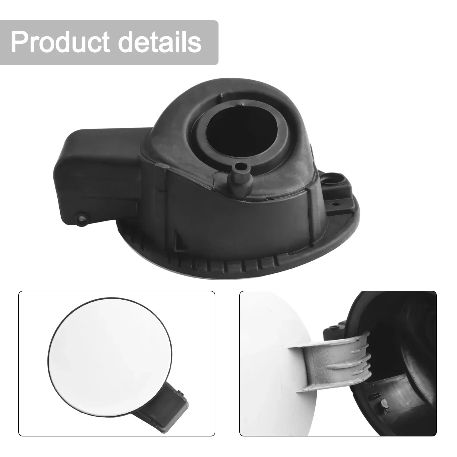 1pc Car Fuel Gas Tank Door Lid Cover Flap Cap OEM Number 6R0809857 Replacement Installation Anti-corrosion Easy To Use